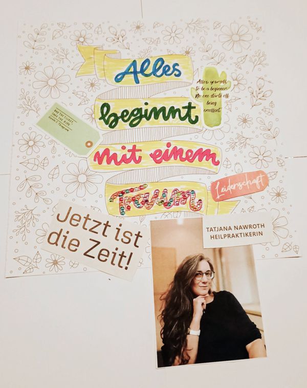 Ausschnitt aus einem Vision Board